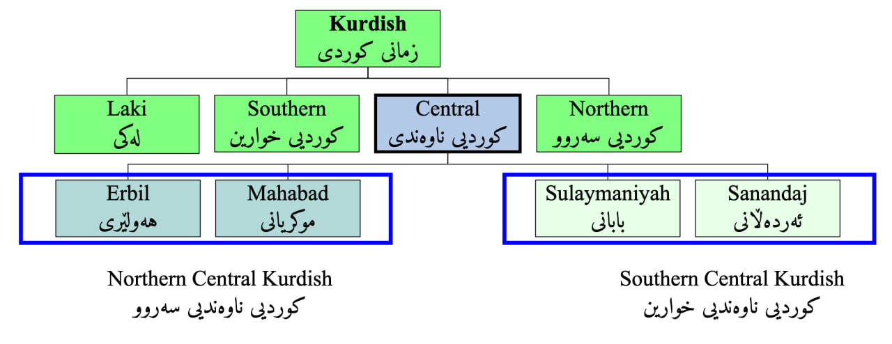 Cross-dialectal comparison of Central Kurdish