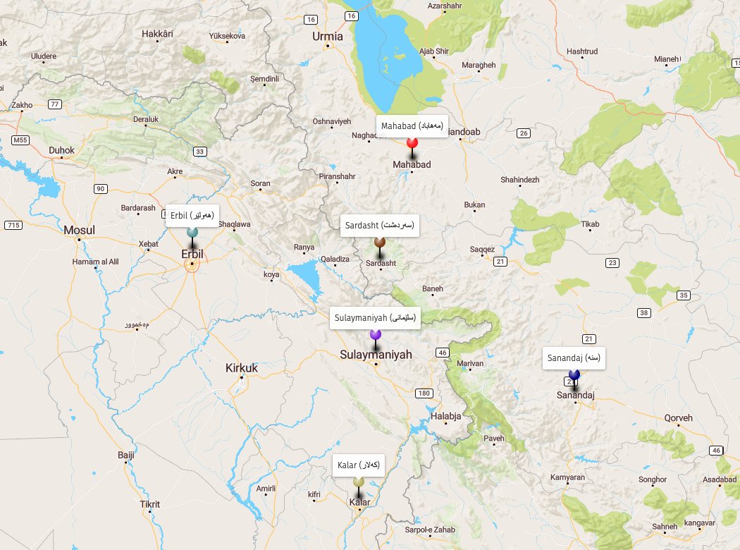 Cross-dialectal comparison of Central Kurdish